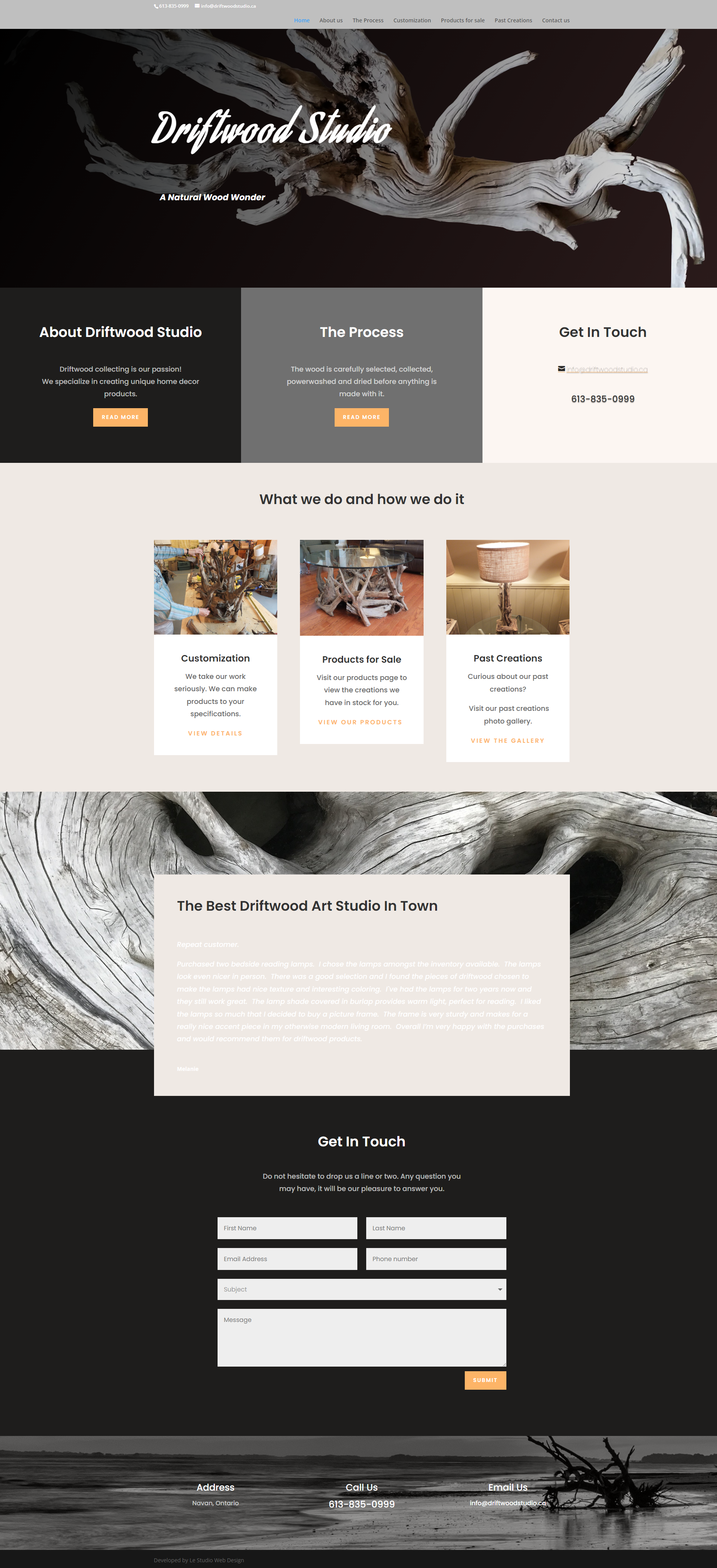 Le Studio Webdesign - Portefeuille de Driftwood Studio