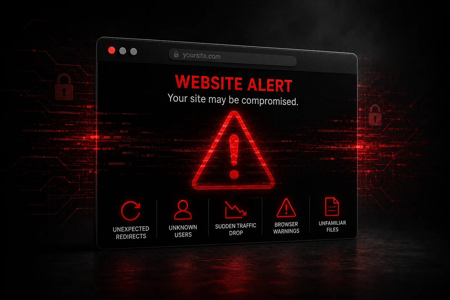 How to Tell If Your WordPress Site Has Been Hacked Warning signs that your WordPress website has been hacked, including redirects, malware, browser warnings, and suspicious users.