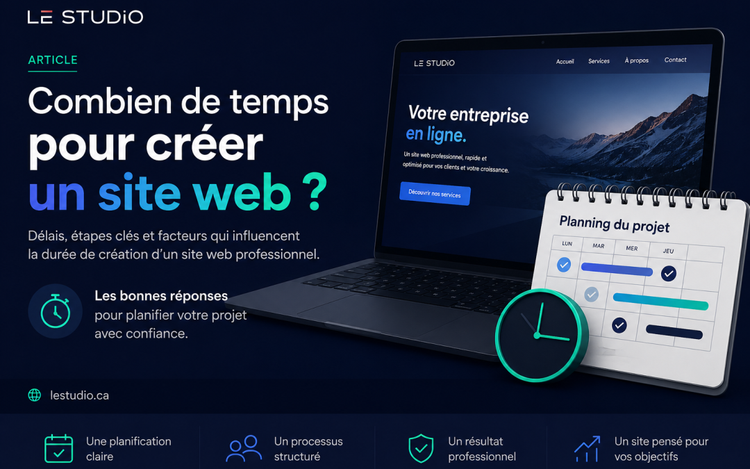 Combien de temps faut-il pour créer un site web ?